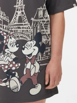 Schlafshirts Und Nachthemden|Primark „Disney Micky Maus Und Minnie Maus“ Schlaf-T-Shirt Anthrazitfarben