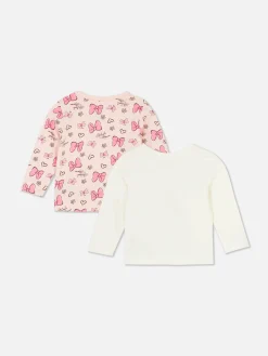 Tops Und T-Shirts|Primark „Disney Minnie Maus“ Langärmelige T-Shirts, 2er-Pack Rosa
