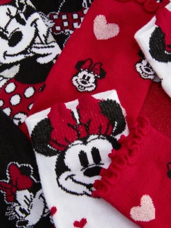 Socken Und Strumpfhosen|Primark „Disney Minnie Maus“ Sneakersocken, 4er-Pack Rot
