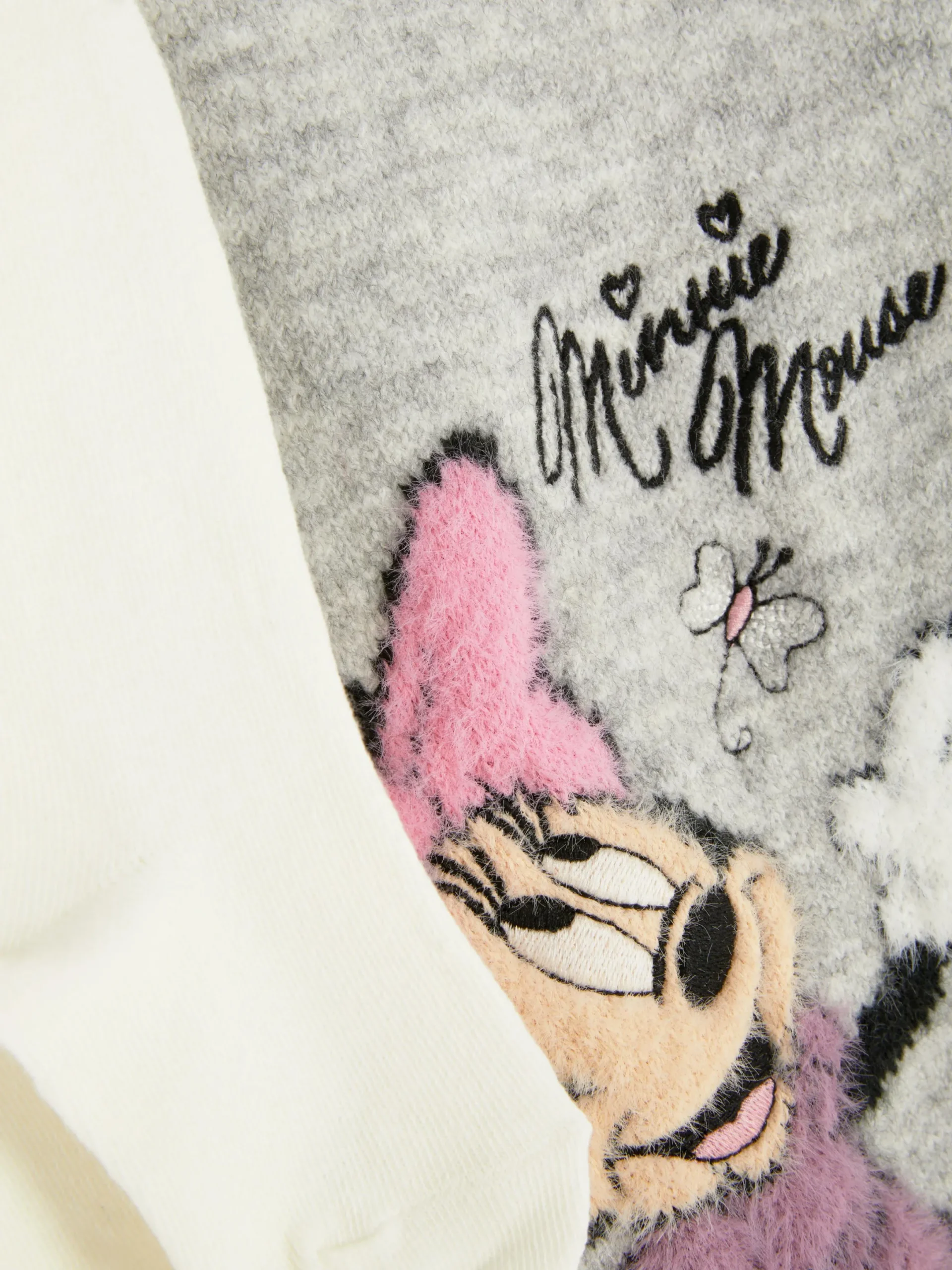 Kleider Und Röcke|Primark „Disney Minnie Maus“ Strickkleid Mit Strumpfhose Grau