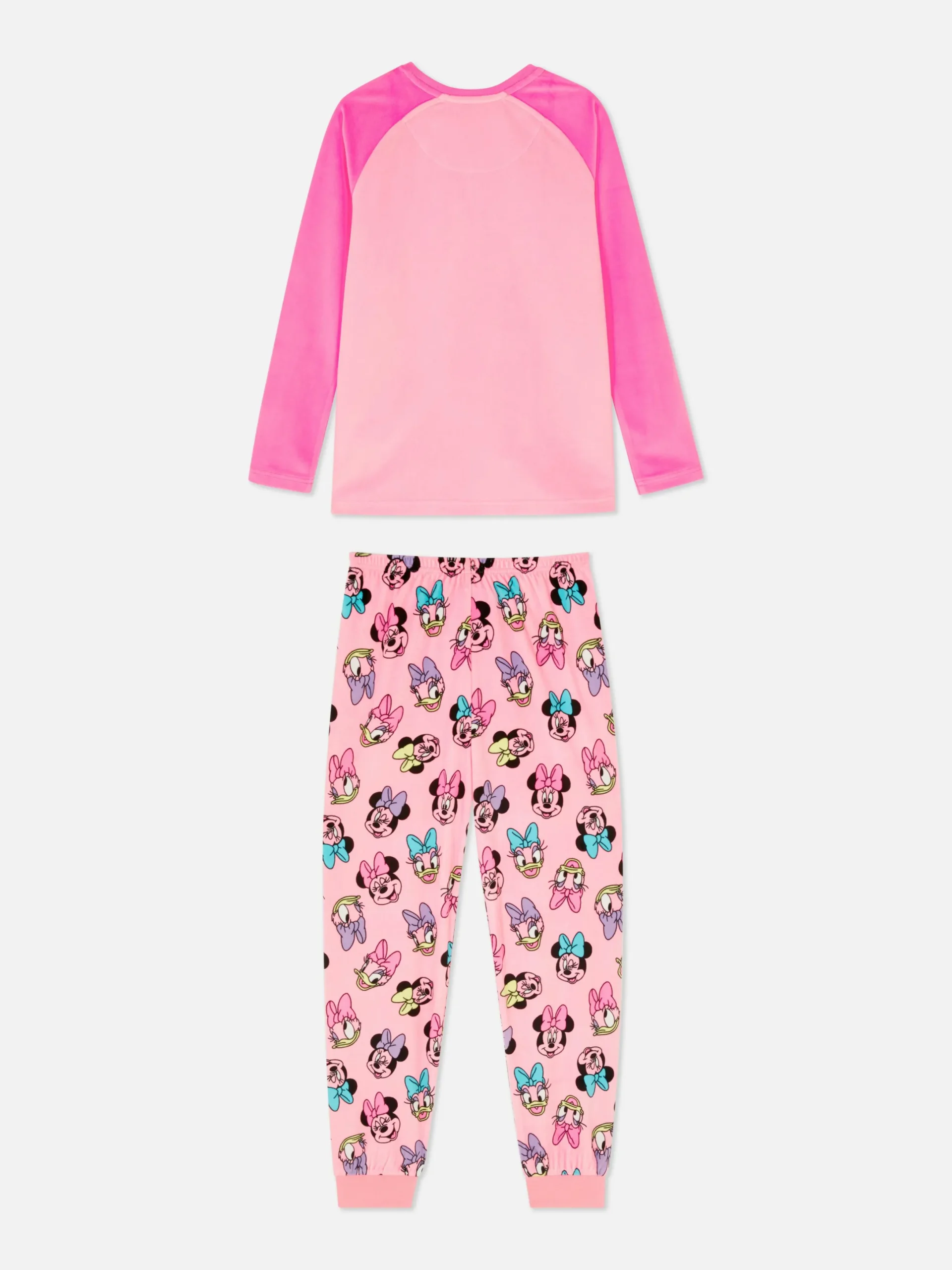 Schlafanzüge Und Nachtwäsche|Primark „Disney Minnie Maus Und Daisy Duck“ Pyjama Aus Velours Rosa