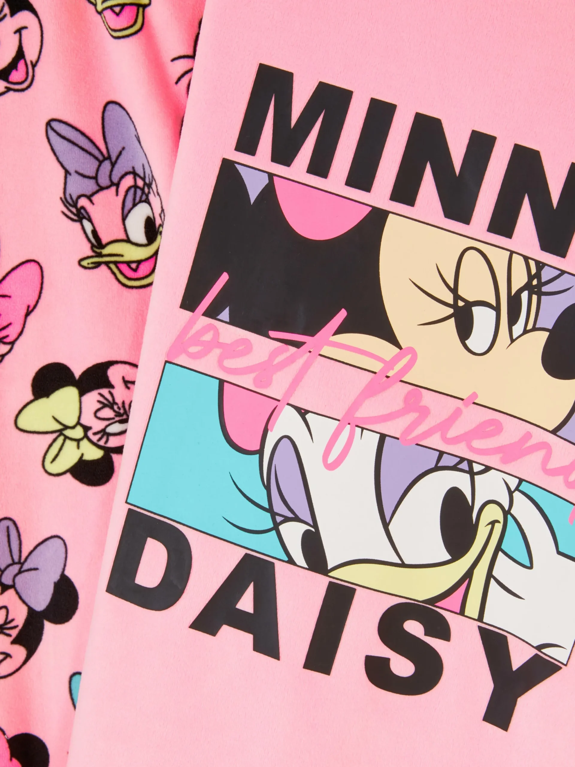 Schlafanzüge Und Nachtwäsche|Primark „Disney Minnie Maus Und Daisy Duck“ Pyjama Aus Velours Rosa