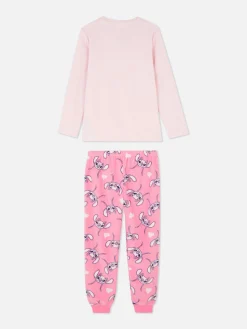 Schlafanzüge Und Nachtwäsche|Primark „Disney Stitch & Angel“ Fleece-Schlafanzug Rosa