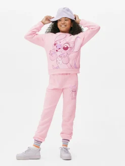 Hoodies Und Sweatshirts|Primark „Disney Stitch & Angel“ Kombi-Sweatshirt Mit Grafik Rosa