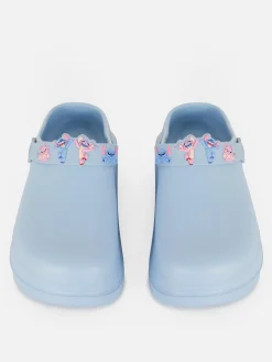 Flipflops Und Badesandalen|Primark „Disney Stitch & Angel“ Plateau-Clogs Blau