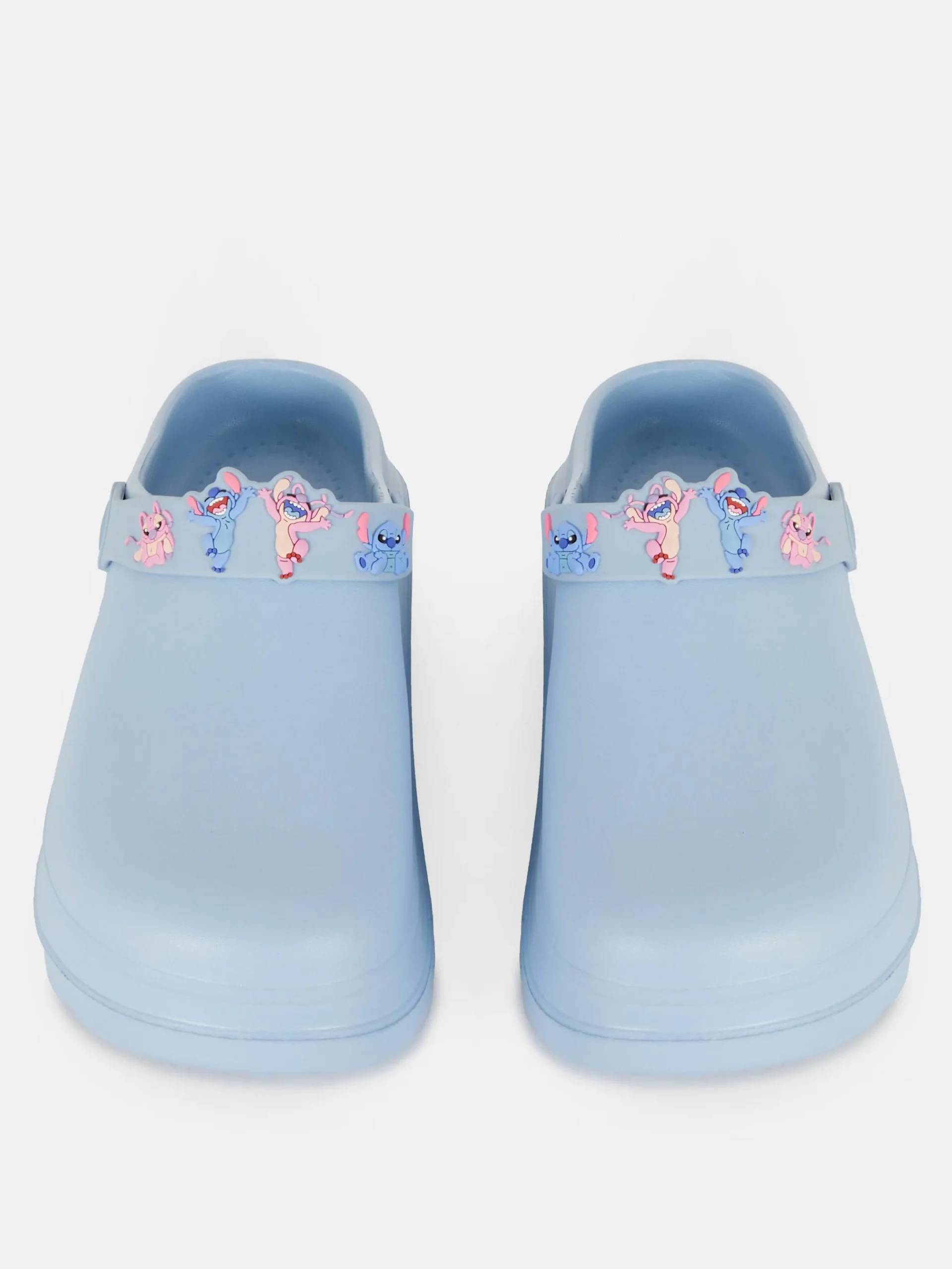 Flipflops Und Badesandalen|Primark „Disney Stitch & Angel“ Plateau-Clogs Blau