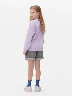 Hoodies Und Sweatshirts|Primark „Disney Stitch & Engel“ Sweatshirt Mit Rundhalsausschnitt Violett