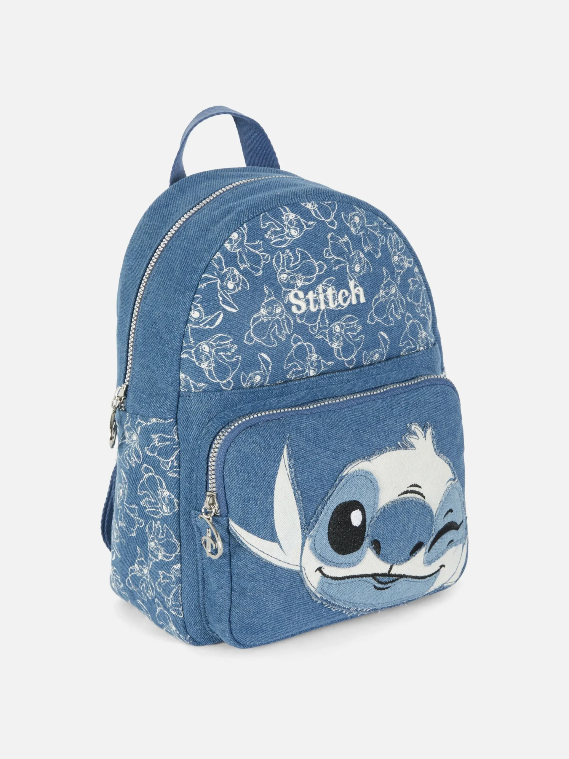 Taschen Und Portemonnaies|Denim|Primark „Disney Stitch“ Denim-Rucksack Blau