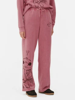 Jogginghosen|Primark „Disney Stitch“ Jogginghose Mit Geradem Bein Rosa