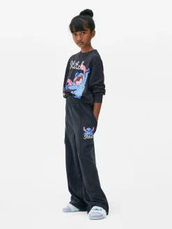 Jogginghosen|Primark „Disney Stitch“ Jogginghose Mit Weitem Bein Anthrazitfarben