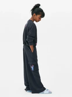 Jogginghosen|Primark „Disney Stitch“ Jogginghose Mit Weitem Bein Anthrazitfarben
