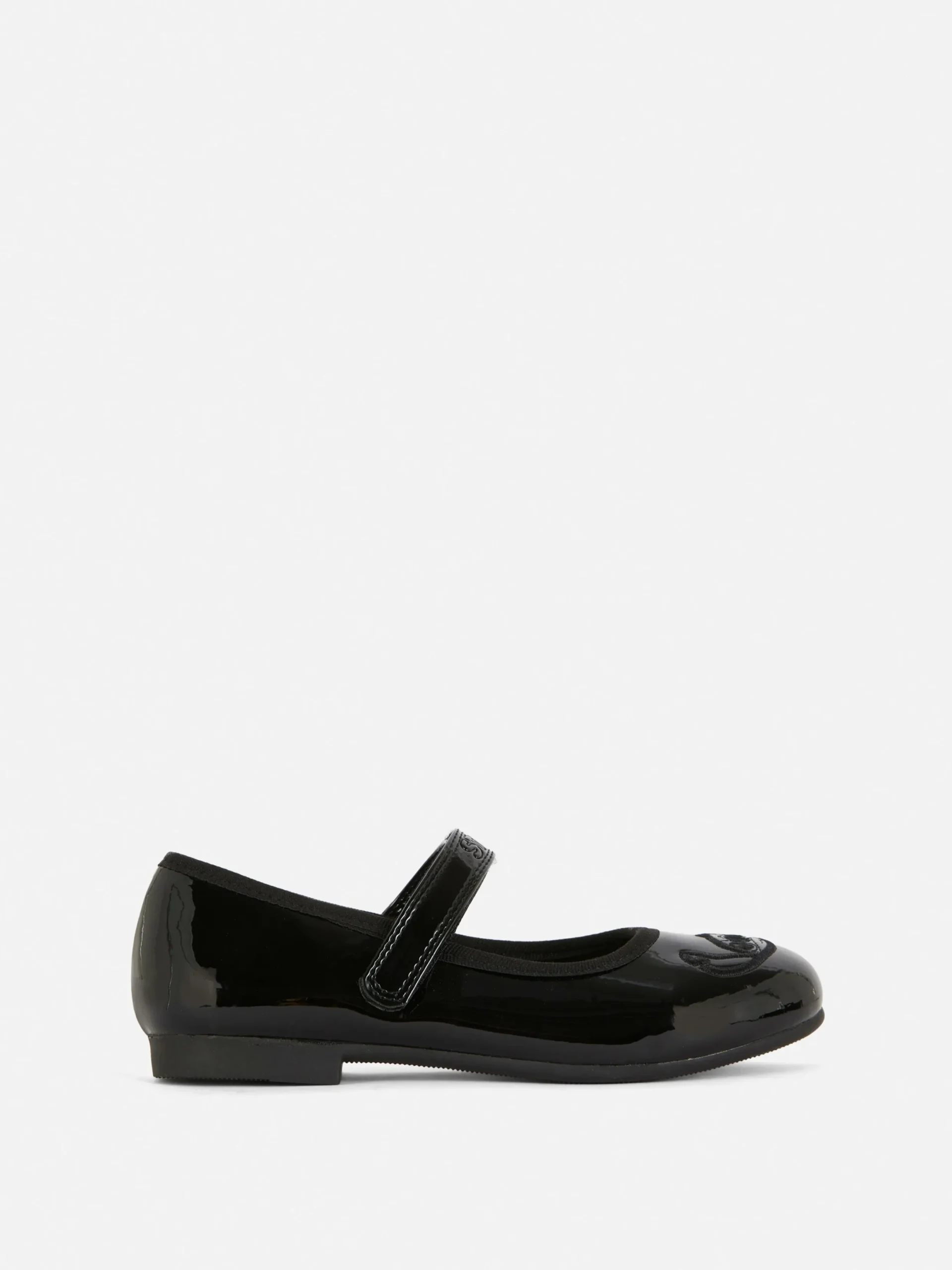 Flache Schuhe|Primark „Disney Stitch“ Lackballerinas Schwarz