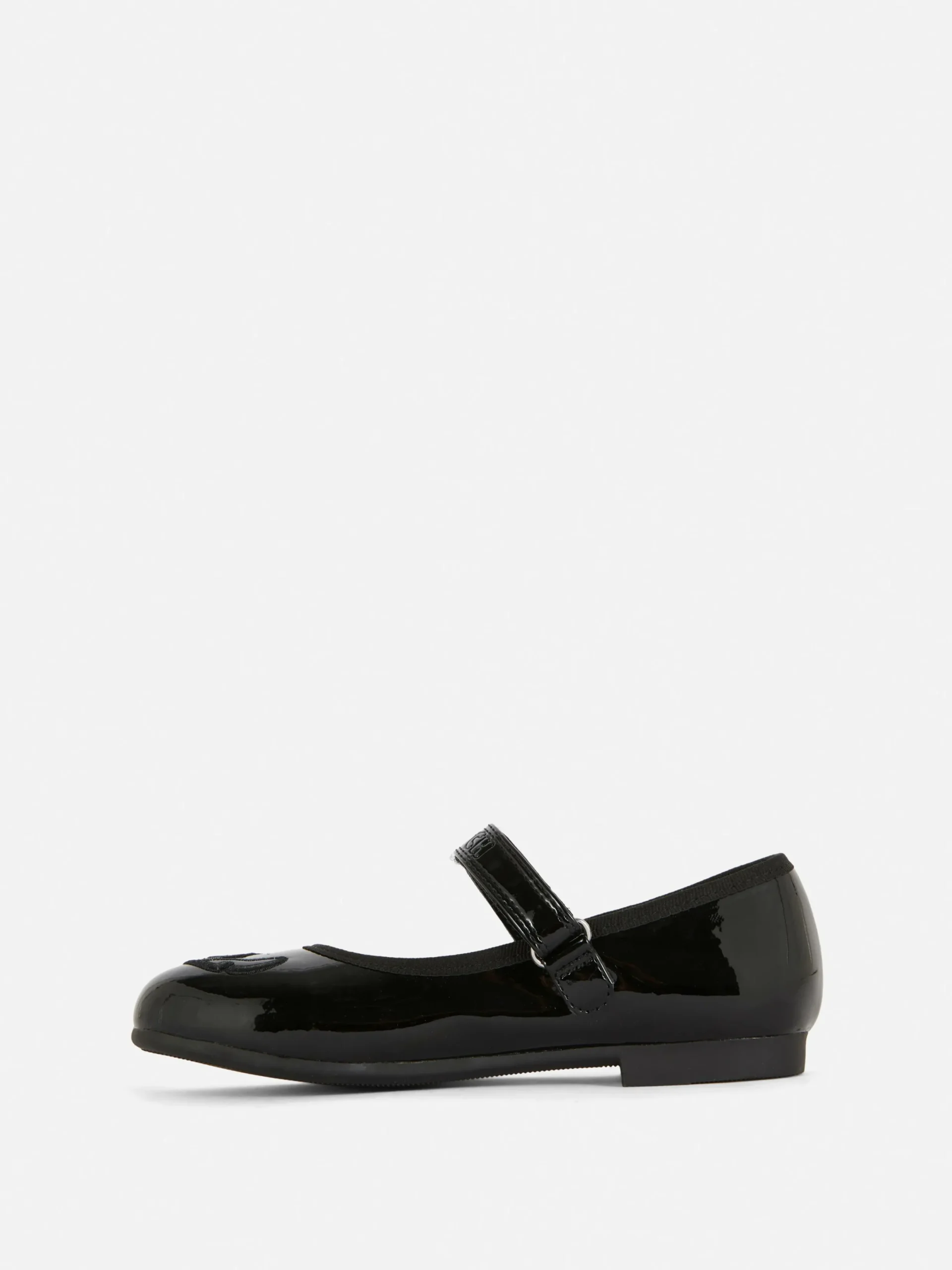 Flache Schuhe|Primark „Disney Stitch“ Lackballerinas Schwarz