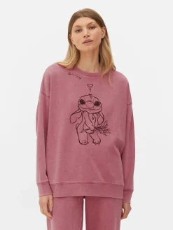 Hoodies Und Sweatshirts|Primark „Disney Stitch“ Sweatshirt Zum Kombinieren Rosa