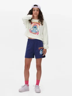Hoodies Und Sweatshirts|Sets Und Outfits|Primark „Disney Stitch“ Sweatshirt Und Shorts Im Set Weiß