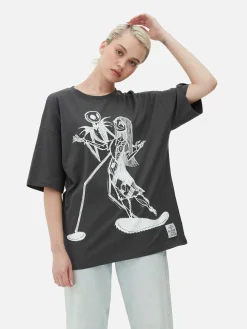 The Nightmare Before Christmas|Halloween Alle|Primark „Disney The Nightmare Before Christmas“ T-Shirt Im Oversized-Look Anthrazitfarben