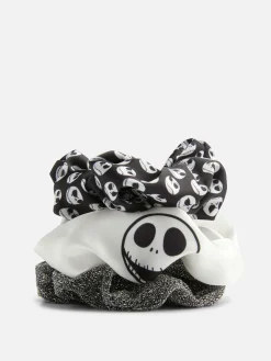 The Nightmare Before Christmas|Halloween-Accessoires|Primark „Disney The Nightmare Before Christmas“ Haargummis, 3er-Pack Schwarz