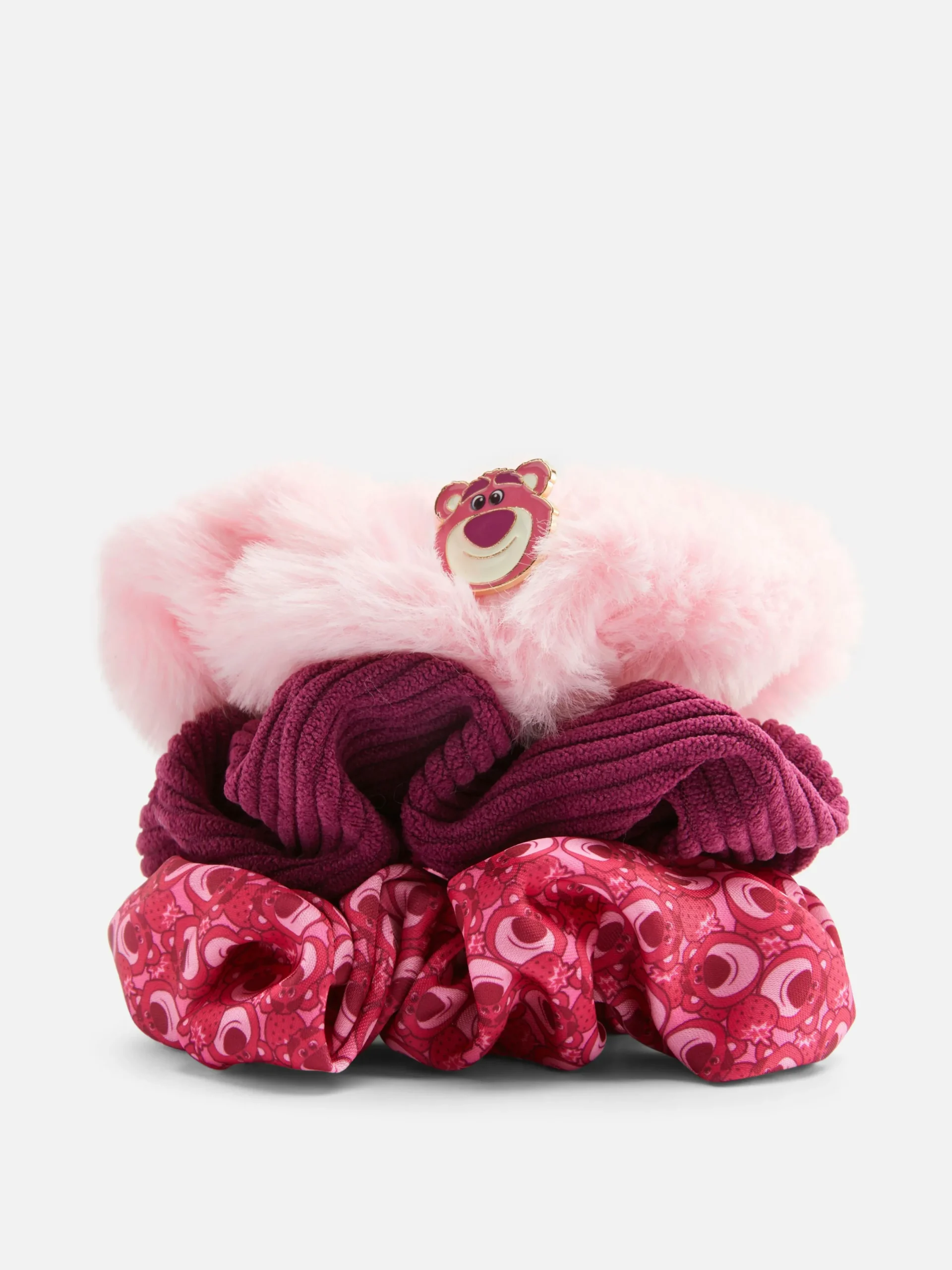 Haarschmuck|Primark „Disney Toy Story Lotso“ Haargummis, 3er-Pack Rosa