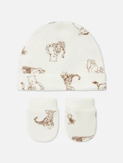 Mützen Und Handschuhe|Primark „Disney Winnie Puuh“ Mütze Und Fäustlinge Für Babys Weiß