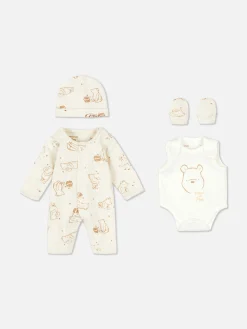 Sets Und Outfits|Primark „Disney Winnie Puuh“ Starter-Set Für Frühchen Elfenbeinfarben