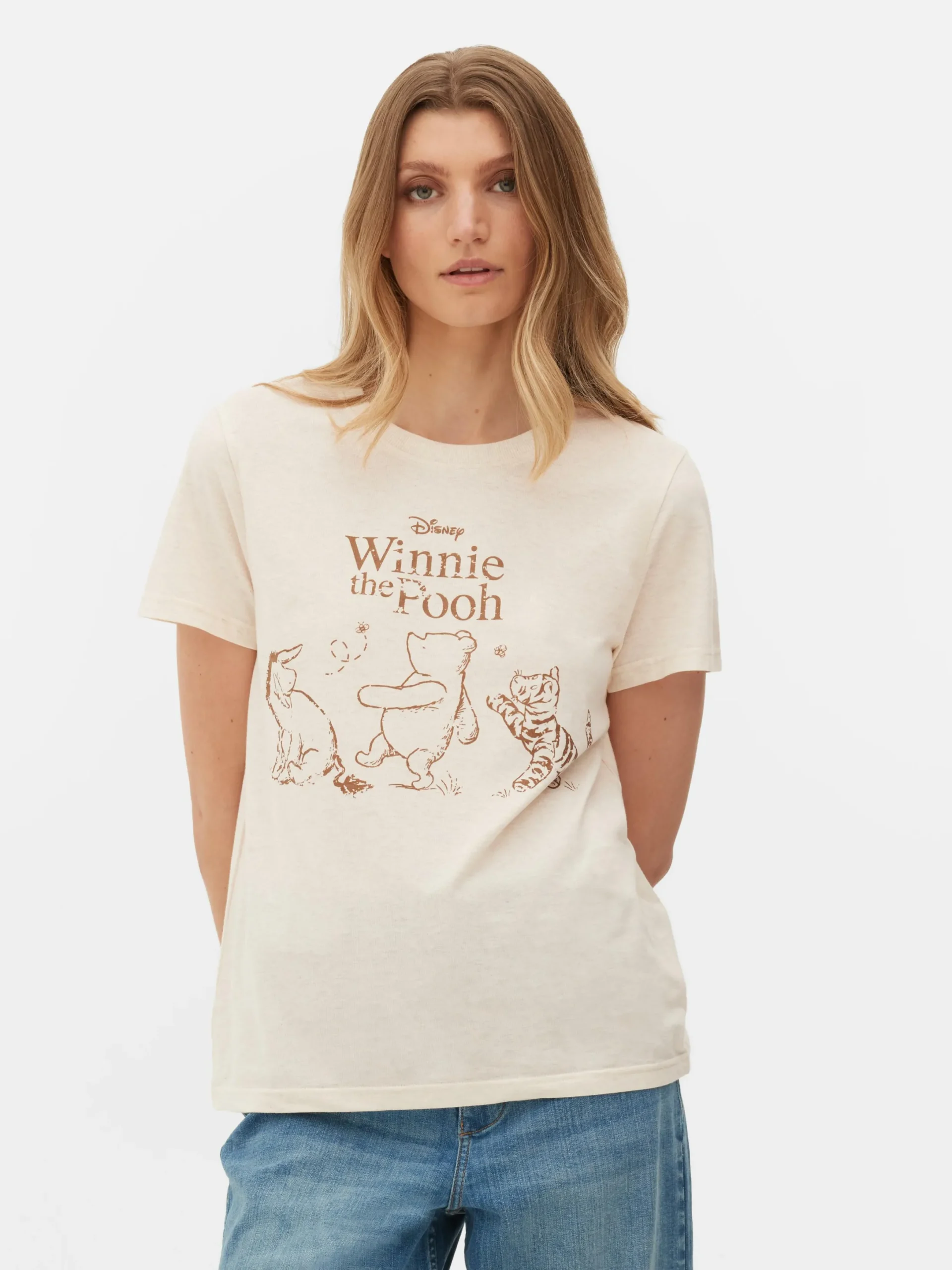 Tops Und T-Shirts|Primark „Disney Winnie Puuh“ T-Shirt Hellbeige