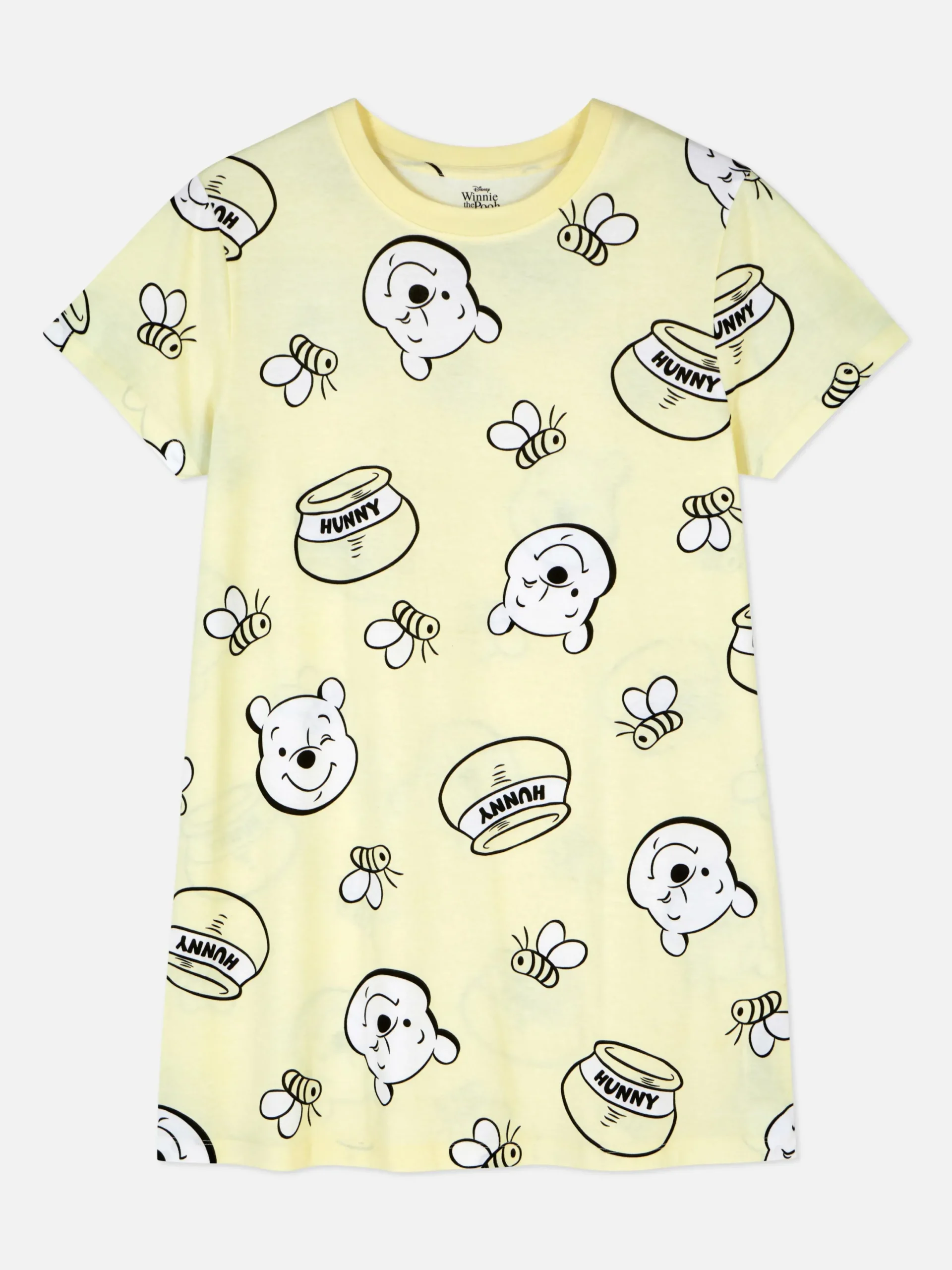 Schlafshirts Und Nachthemden|Primark „Disney-Figuren“ Nachthemd Mit Print Zitronengelb