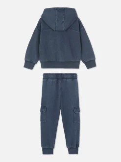 Sets Und Outfits|Primark „Disneys Stitch“ Hoodie Und Jogginghose Im Set Anthrazitfarben