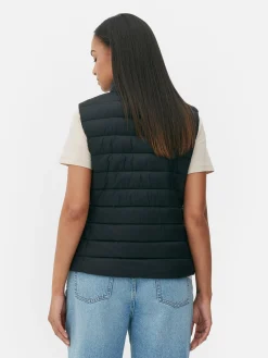 Jacken Und Mäntel|Primark Dünne Weste Mit Trichterkragen Schwarz
