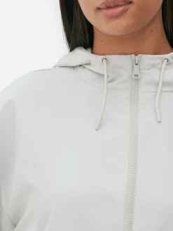 Jacken Und Mäntel|Primark Dünner Parka-Regenmantel Mit Kapuze Hellgrau