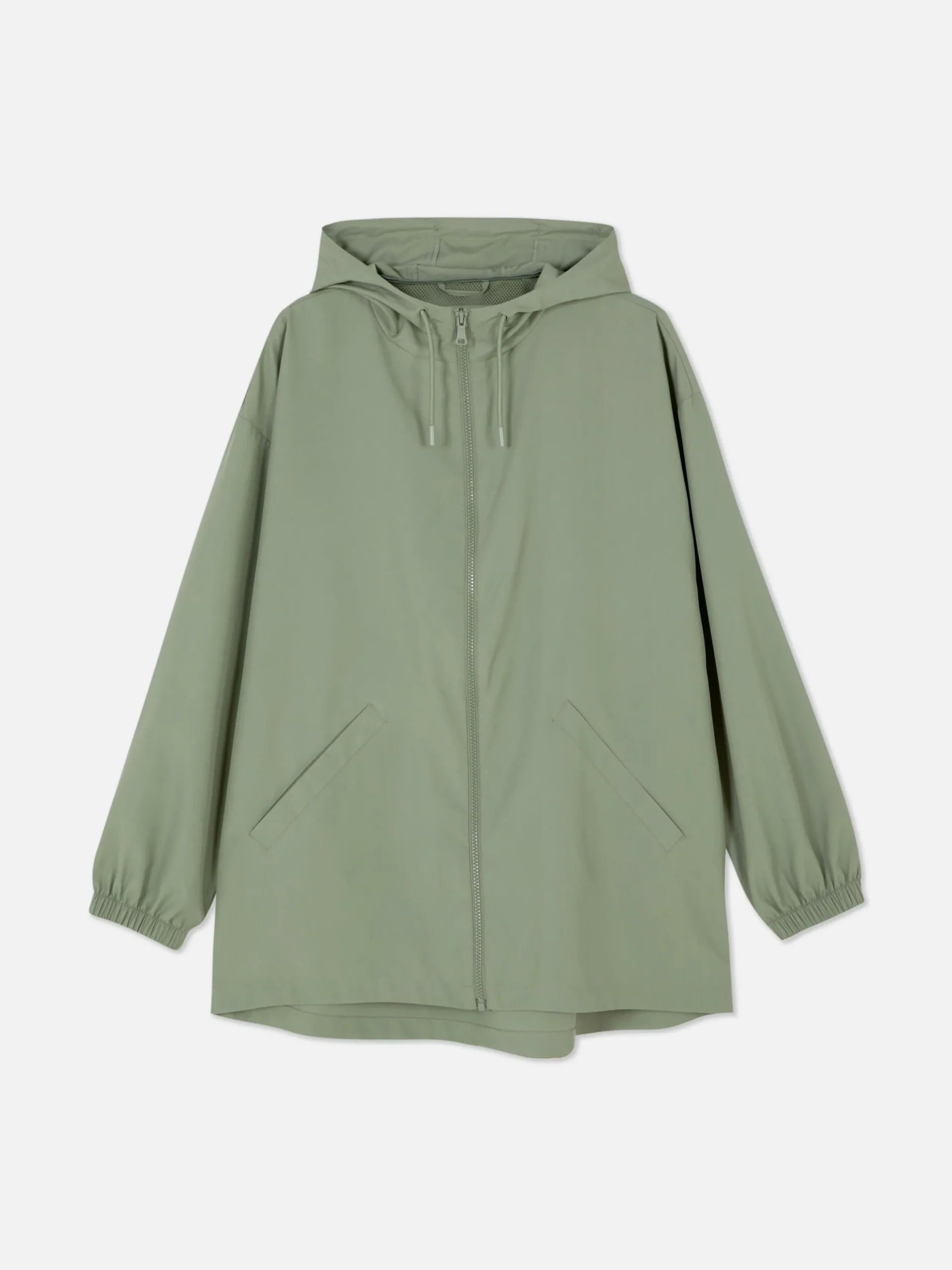 Jacken Und Mäntel|Primark Dünner Parka-Regenmantel Mit Kapuze Hellgrün