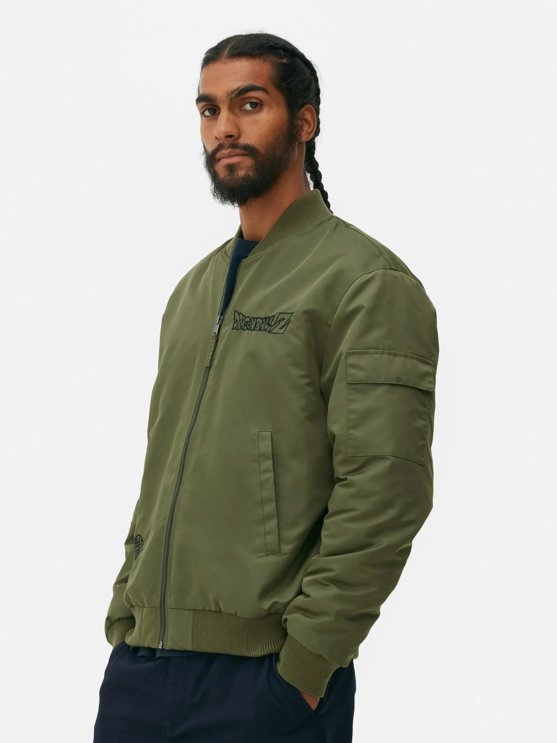 Jacken Und Mäntel|Primark „Dragon Ball Z Shenlong“ Bomberjacke Khakifarben