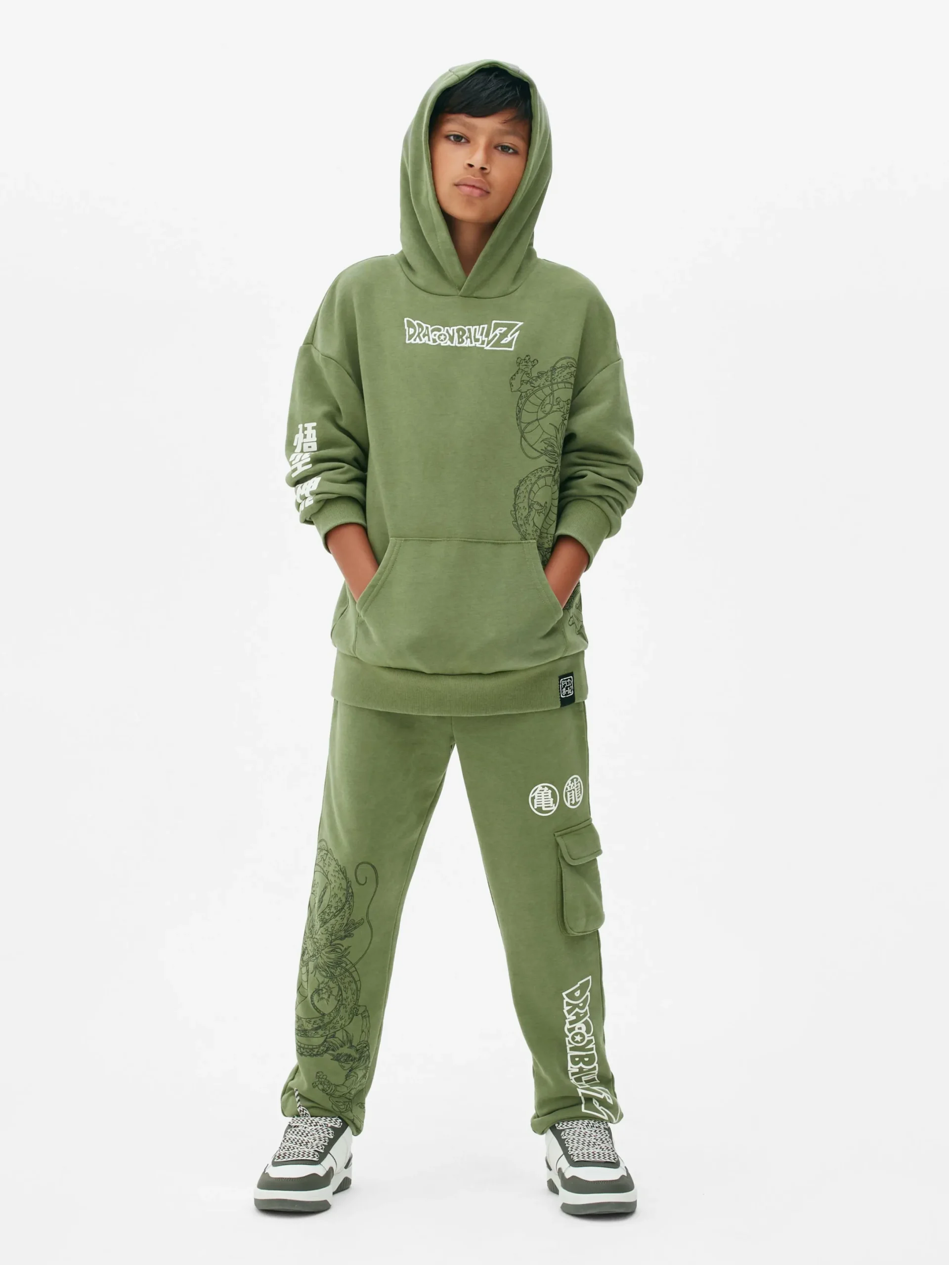 Hoodies Und Sweatshirts|Primark „Dragon Ball Z Shenlong“ Hoodie Khakifarben