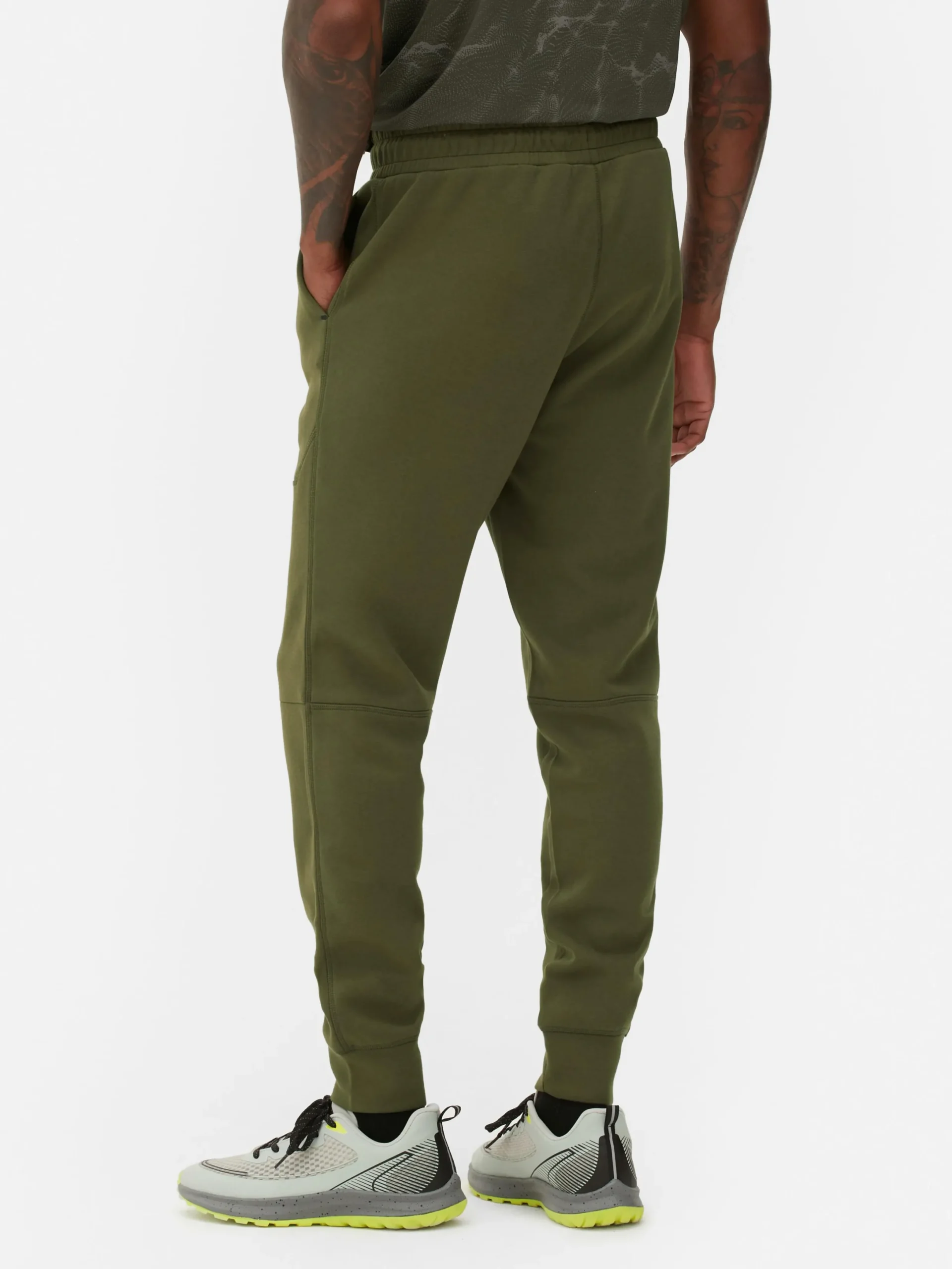 Sportbekleidung|Jogginghosen|Primark Eingefasste Slim-Fit-Jogginghose Khakifarben