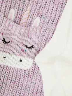 Kleider Und Röcke|Primark Einhorn-Strickpulloverkleid Und Strumpfhose Im Set Multi