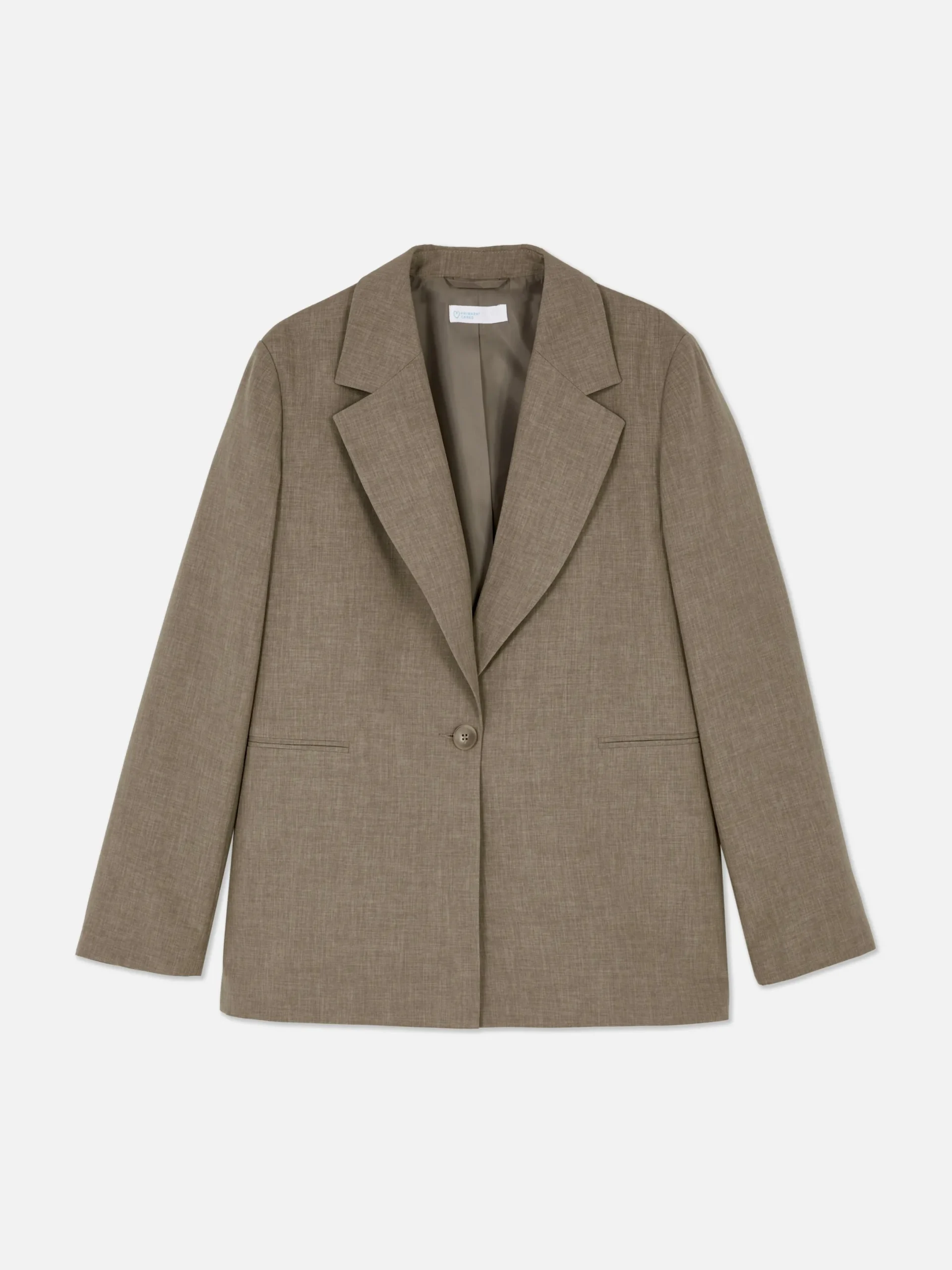 Blazer|Primark Einreihiger Blazer Im Oversized-Look Zum Kombinieren Khakifarben