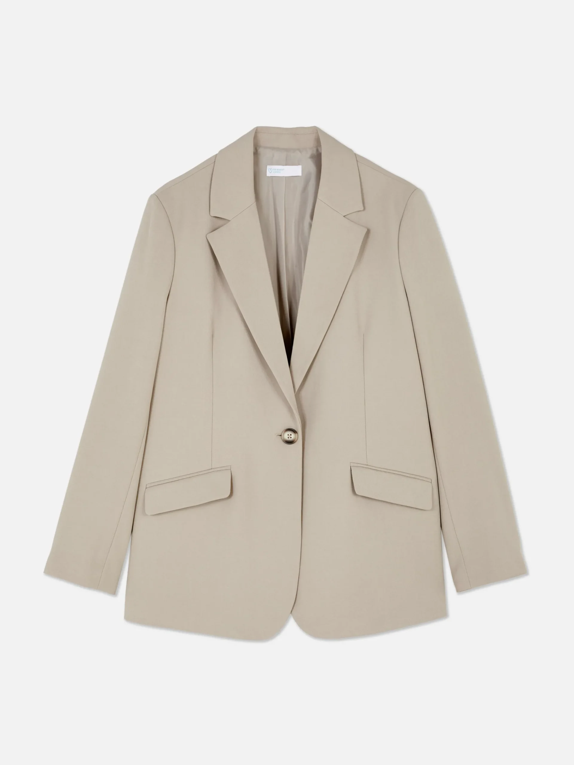 Blazer|Primark Einreihiger Blazer Zum Kombinieren Steinfarben