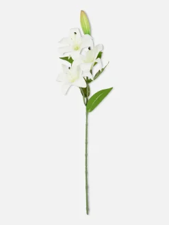 Kunstpflanzen Und -Blumen|Primark Einstielige Kunstlilie Weiß