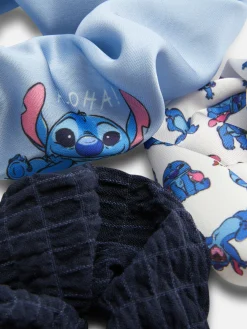 Haarschmuck|Primark Elastische „Disney Stitch“ Haargummis, 3er-Pack Marineblau