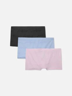 Slips|Primark Elastische Shorts Im Boyfriend-Look, 3er-Pack Anthrazitfarben