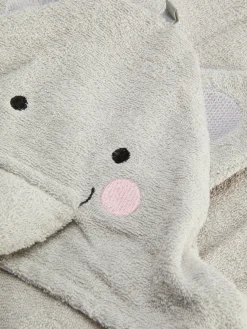 Baden Und Wickeln|Primark Elefanten-Handtuch Mit Kapuze Grau