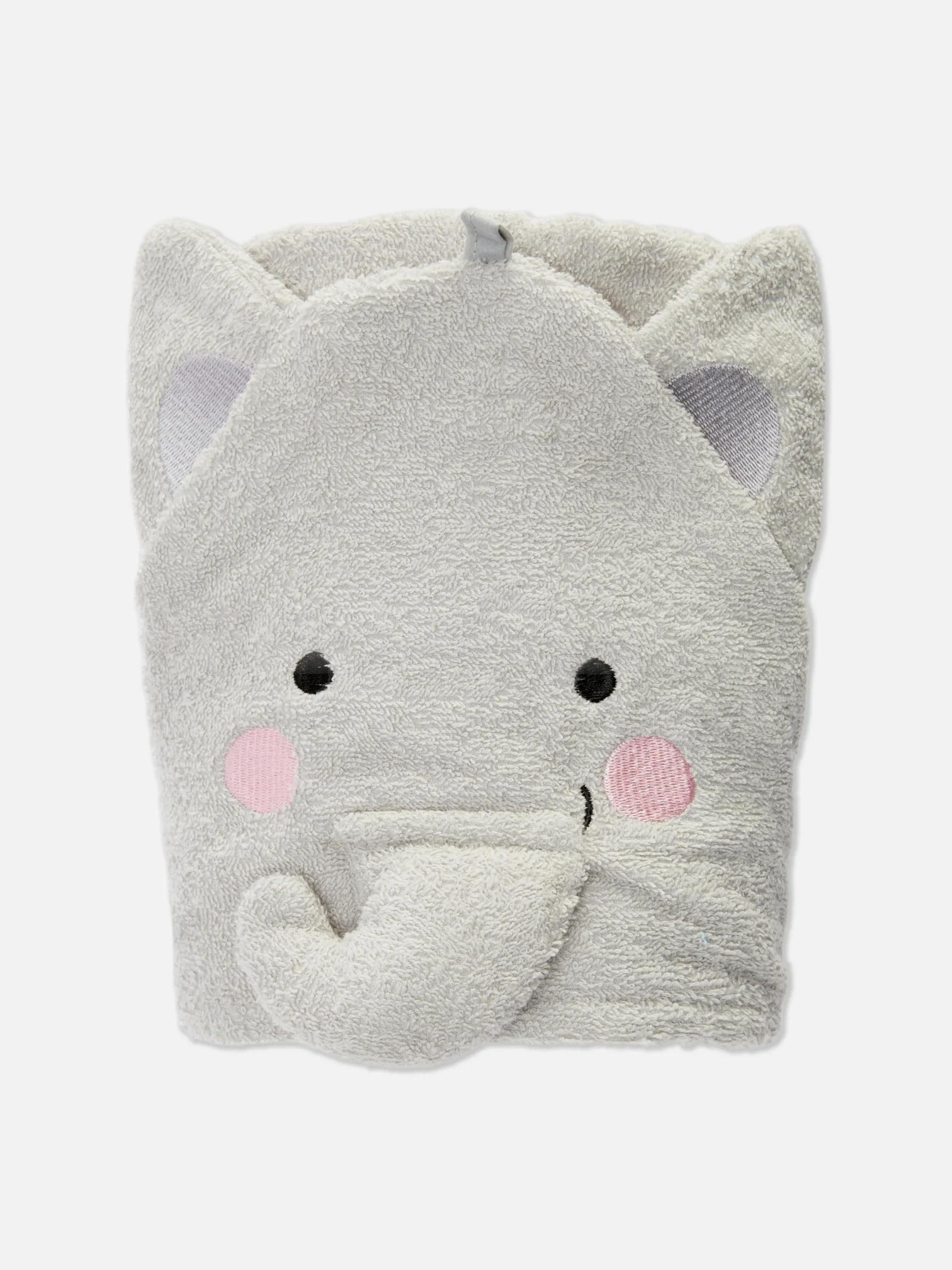 Baden Und Wickeln|Primark Elefanten-Handtuch Mit Kapuze Grau