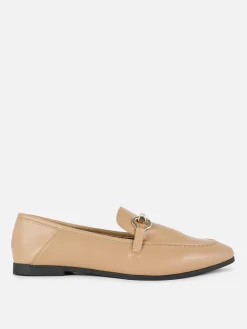 Flache Schuhe|Primark Elegante Loafer Mit Trense Braun