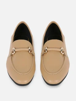 Flache Schuhe|Primark Elegante Loafer Mit Trense Braun