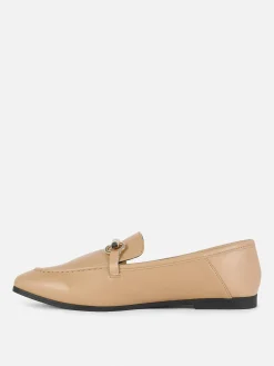 Flache Schuhe|Primark Elegante Loafer Mit Trense Braun