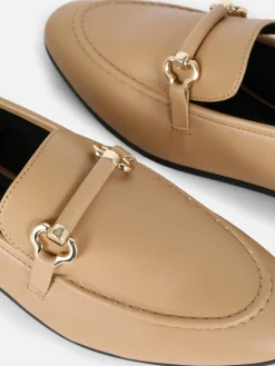 Flache Schuhe|Primark Elegante Loafer Mit Trense Braun
