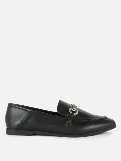 Flache Schuhe|Primark Elegante Loafer Mit Trense Schwarz