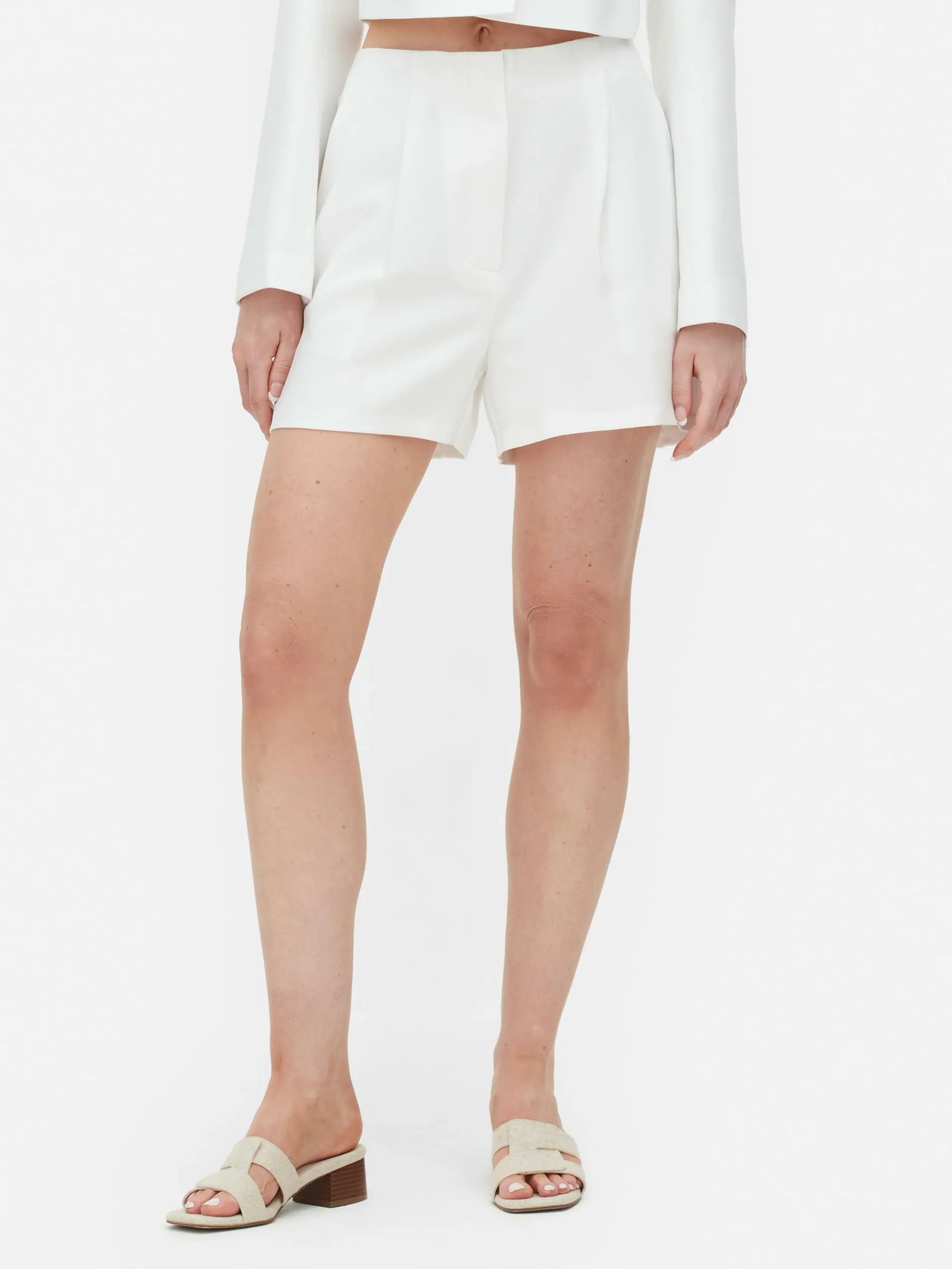 Shorts|Primark Elegante Shorts Weiß