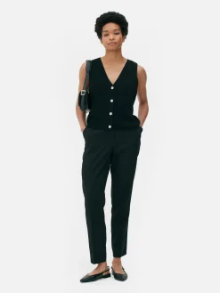 Hosen Und Leggings|Primark Elegante Slim-Fit-Hose Schwarz
