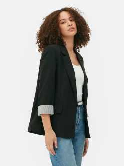 Blazer|Primark Eleganter Blazer Mit Offener Front Schwarz