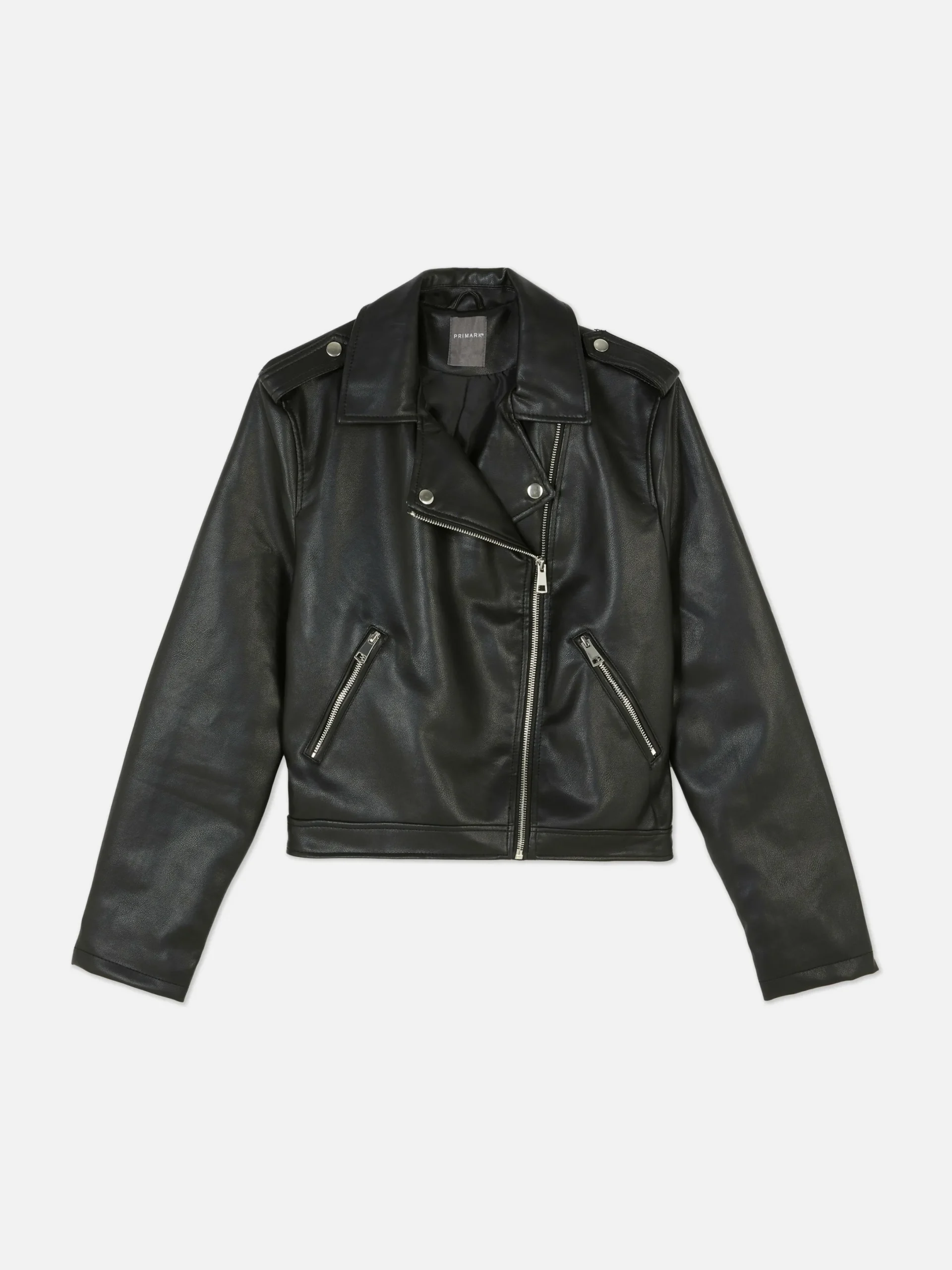 Jacken Und Mäntel|Primark Essential Bikerjacke Aus Kunstleder Schwarz 2